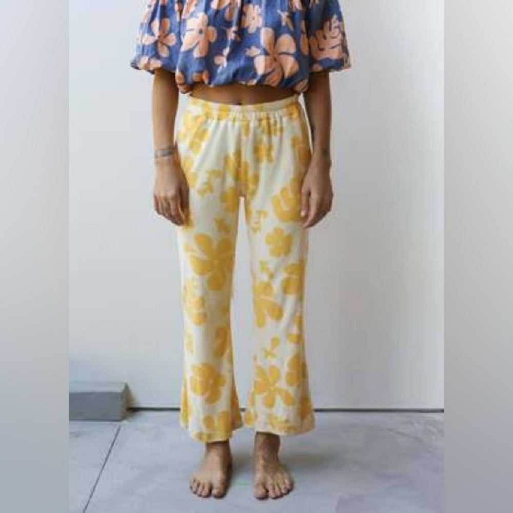 At Dawn Terry Flare Pants size small
